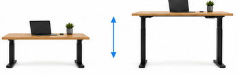 Smooth electric height adjustment